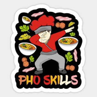 Vietnamese Pho Chef Noodle Pho Soup Gift Pho Sticker